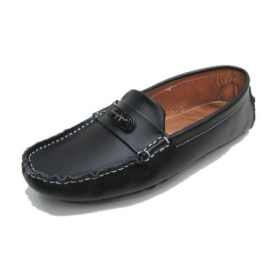 Ferragamo Fenice Loafers Leather Shoe Black-SFW-K3038