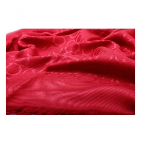 Authentic Ferragamo Wool Scarf Red-SFW-K2764