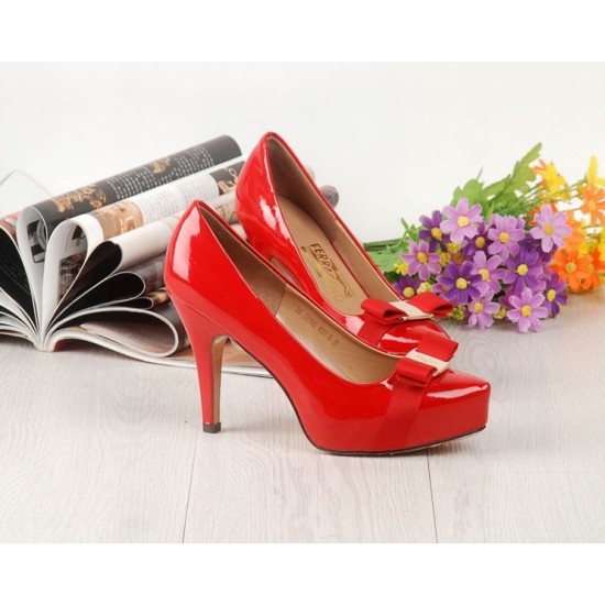 Ferragamo high heel light red 279-SFW-K2994