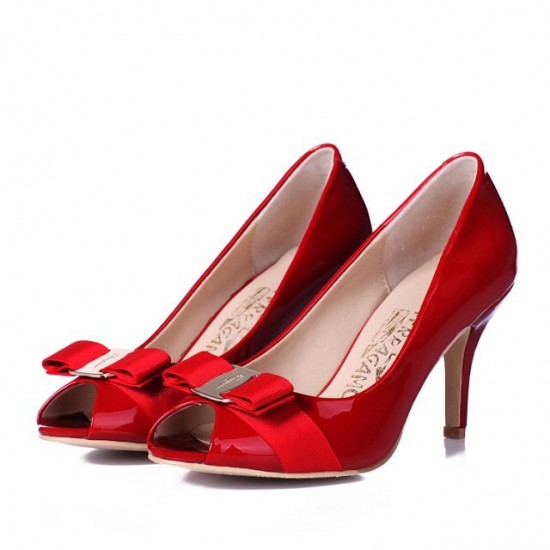 Ferragamo high heel in red 251-SFW-K2999