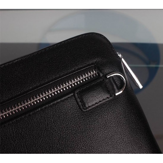 Ferragamo clutch wallet 2021 black sale-SFW-K2430
