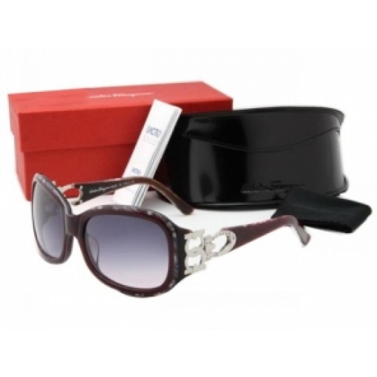 Ferragamo Round Lens Grape Sunglasses-SFW-K3324