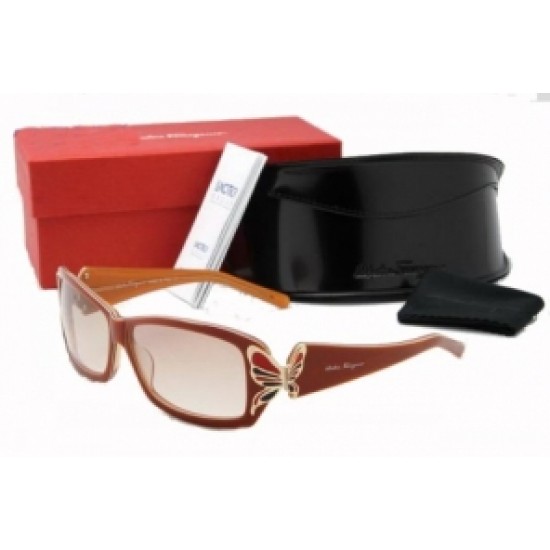 Ferragamo Sunglasses Stylish Butterfly Orange-SFW-K3365