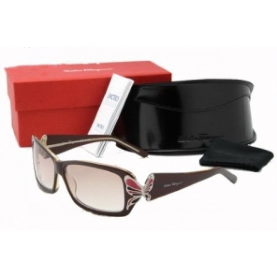 Ferragamo Sunglasses Stylish Butterfly Chocolate Outlet-SFW-K3363