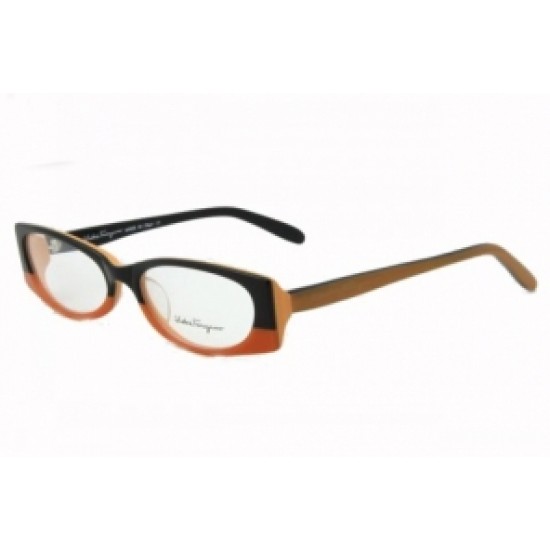 Ferragamo Plain Black Orange Eyewear-SFW-K3355