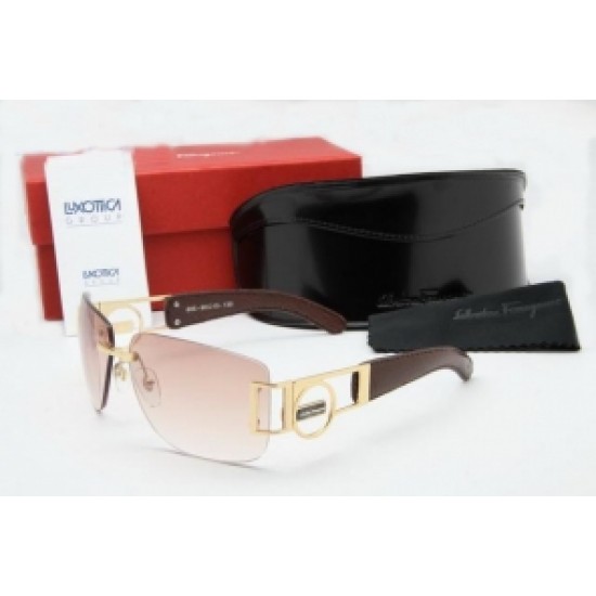 Ferragamo Style Sunglasses Pink Chocolate-SFW-K3341