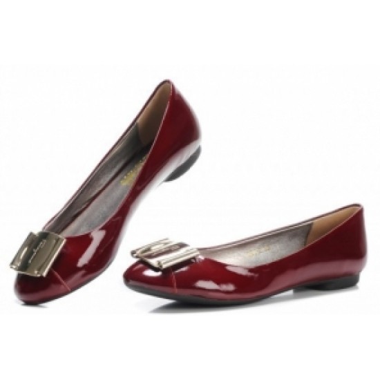 Ferragamo Varina Fun Flat Shoes Red-SFW-K3085